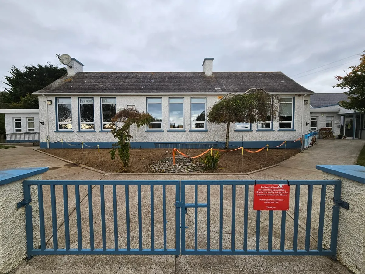 School grounds we cleared and now keep maintained in Co. Louth.